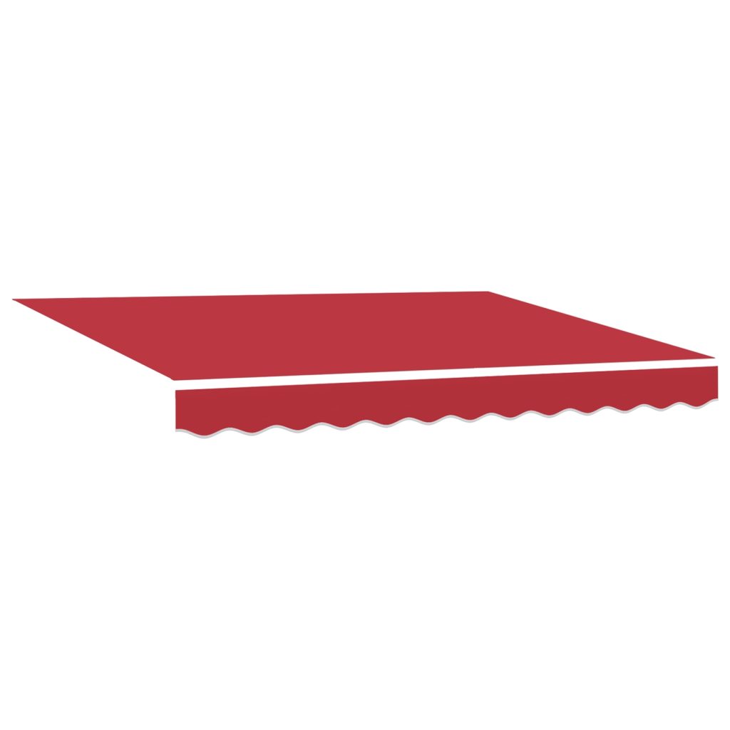 Automaattinen sisäänvedettävä markiisi punainen 350x250 cm, Markiisinkankaan vaihto 3.5x2.5 m kehykseen punainen - Image 2
