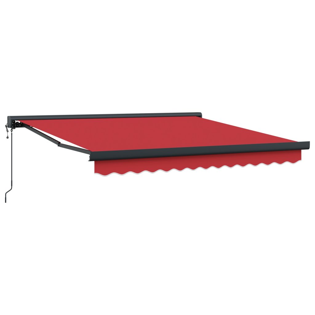 Automaattinen sisäänvedettävä markiisi punainen 350x250 cm, Markiisinkankaan vaihto 3.5x2.5 m kehykseen punainen - Image 5