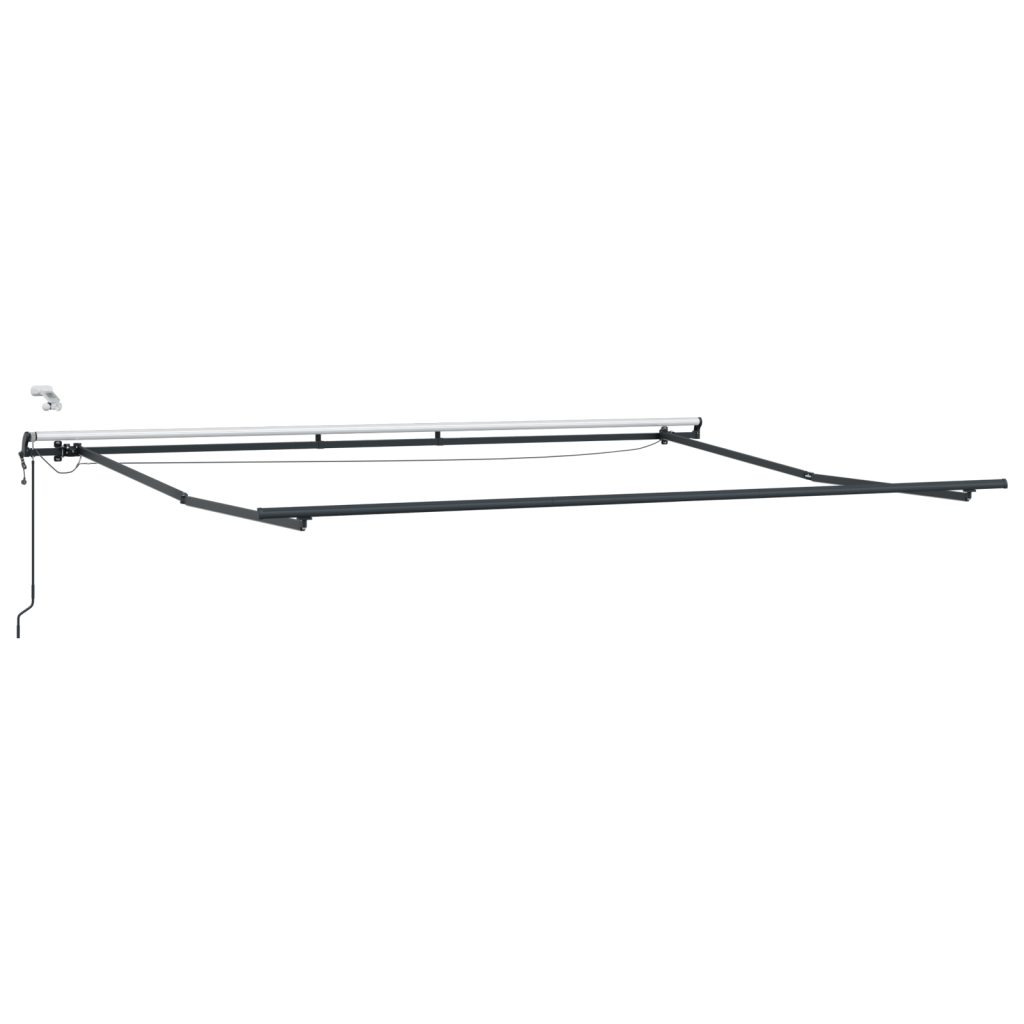 Automaattisesti sisäänvedettävä markiisi LED-keltaisena ja oranssina 400x300 cm - Image 5