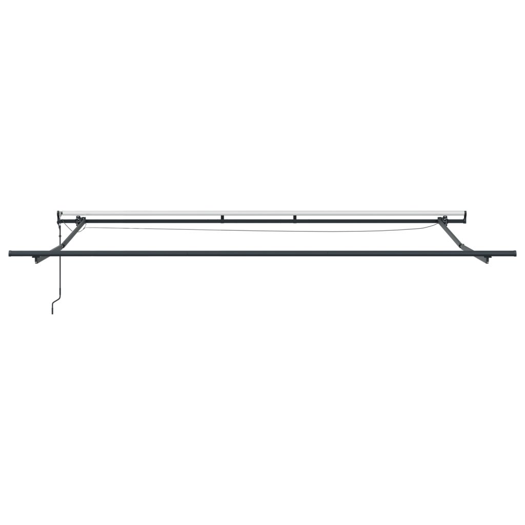 Automattinen sisäänvedettävä markiisi LED:llä Vaaleanharmaa 400x300 cm, Markiisin vaihtoakryylikangas 4x3 m kehykseen Vaaleanharmaa - Image 7