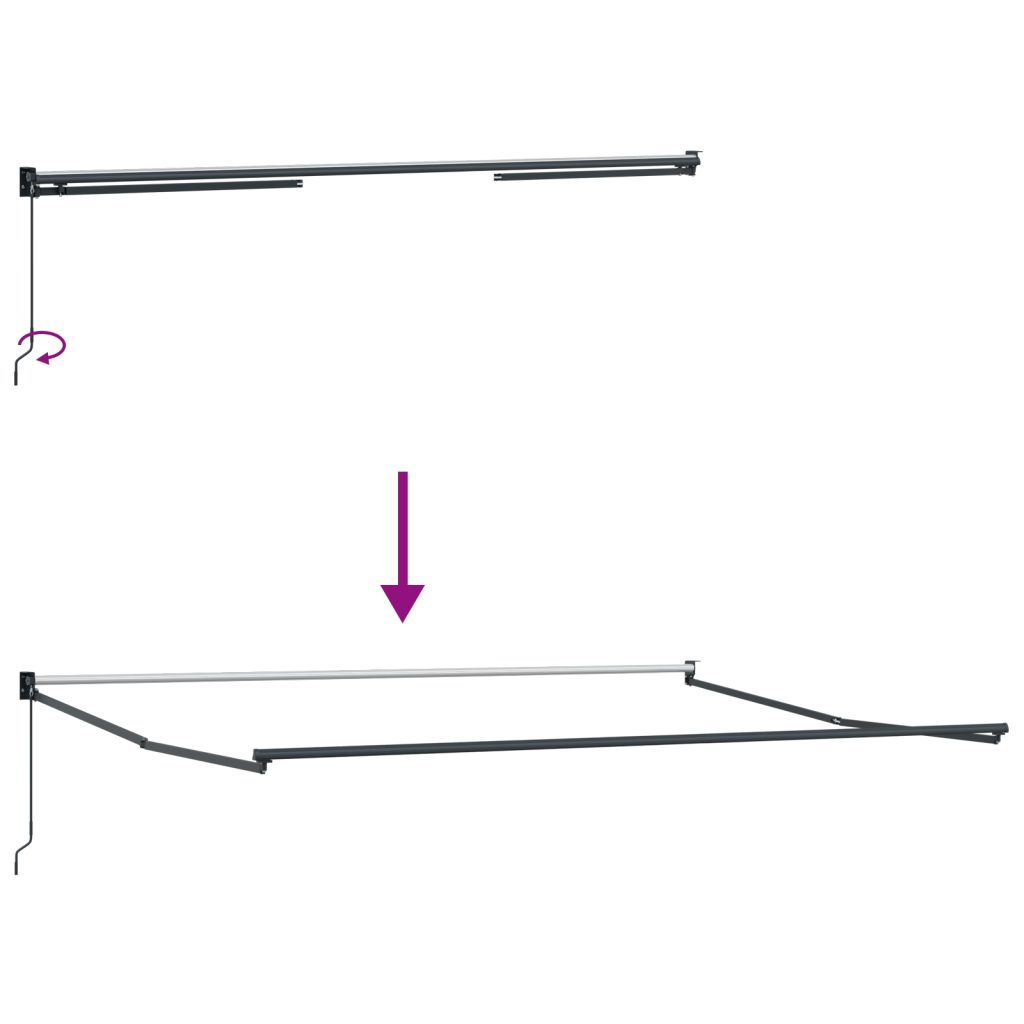 Automaattisesti sisäänvedettävä markiisi keltainen ja oranssi 400x350 cm - Image 12