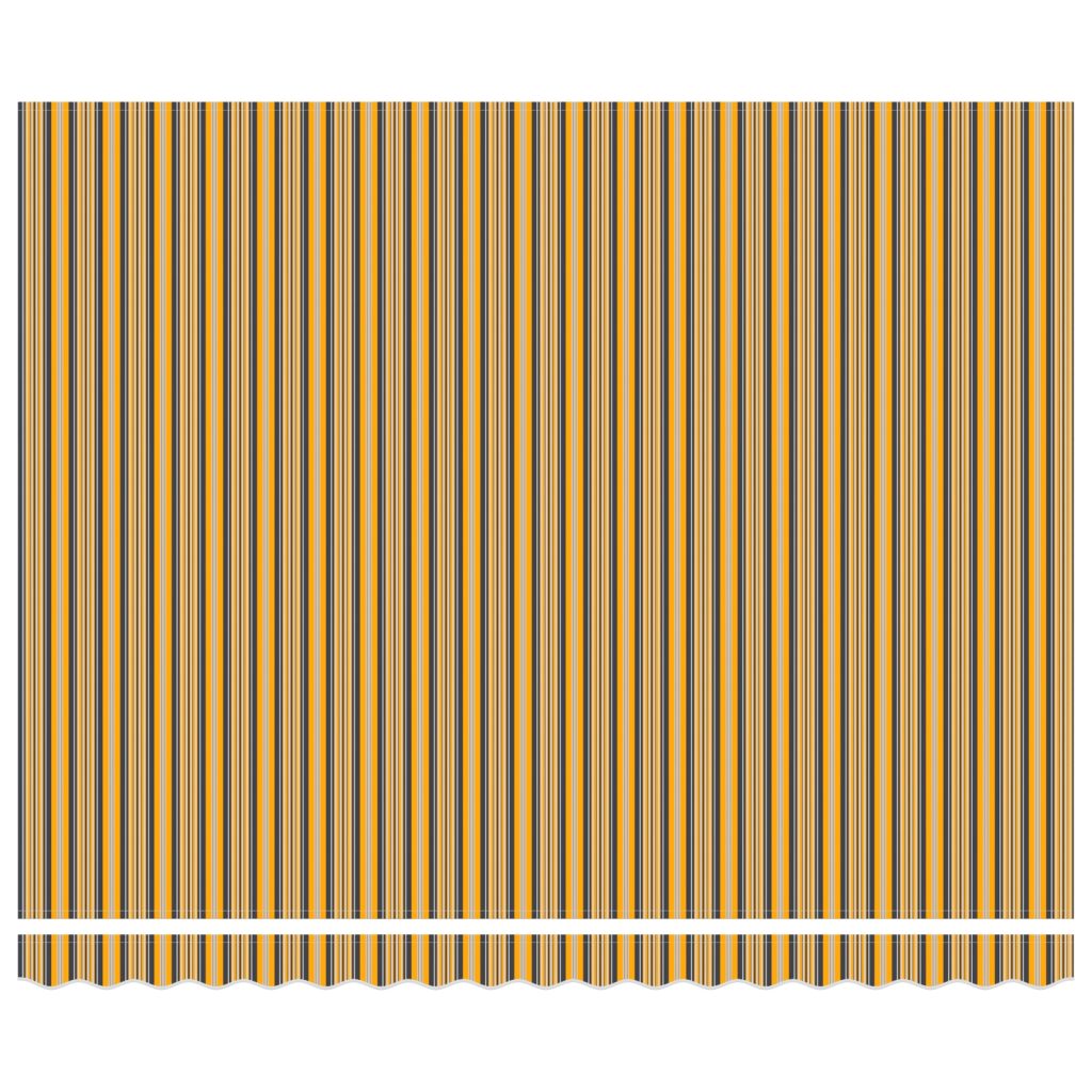 Manuaalinen sisäänvedettävä markiisi LED-moniväriraidalla 400x350 cm - Image 7
