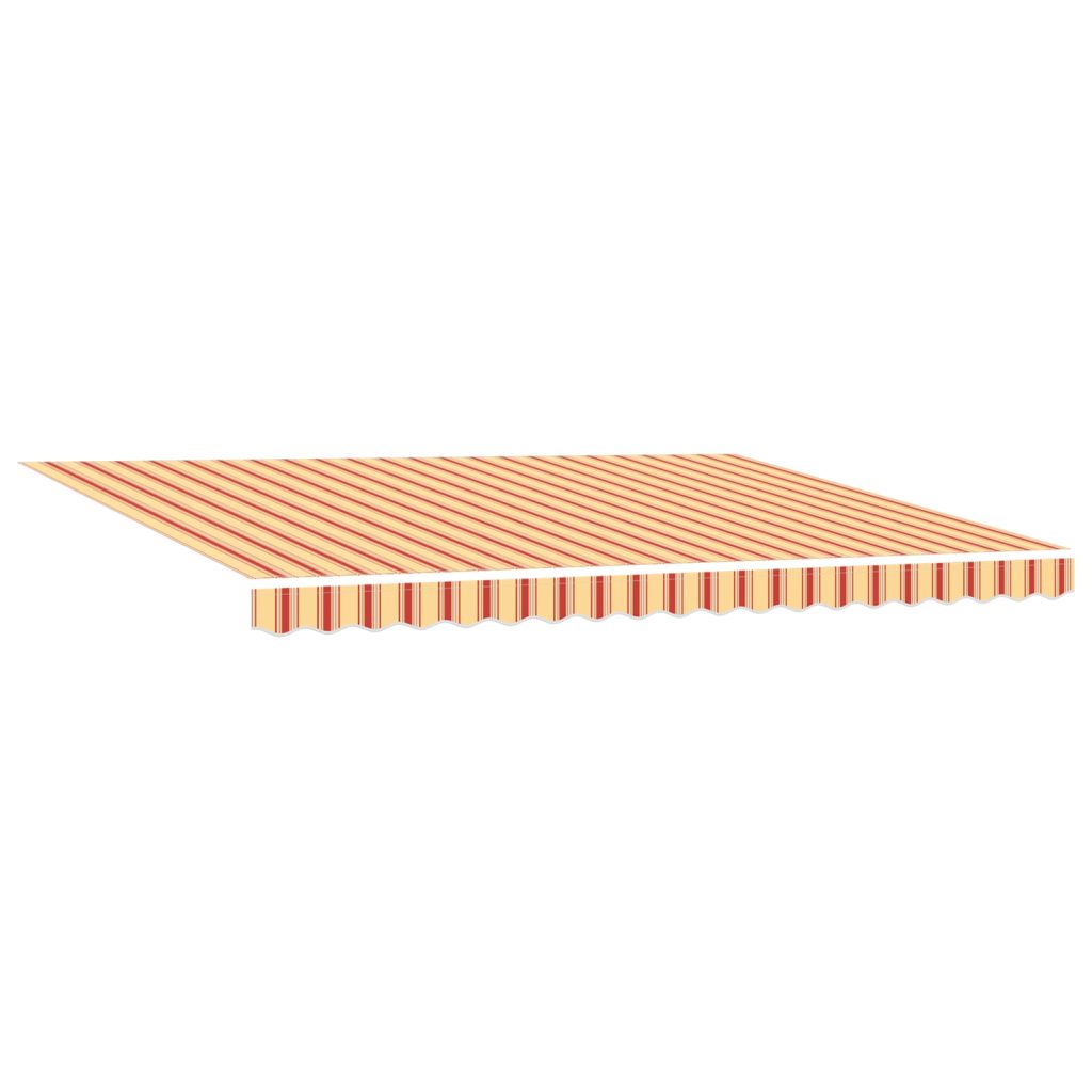 Automaattisesti sisäänvedettävä markiisi keltainen ja oranssi 450x300 cm - Image 5