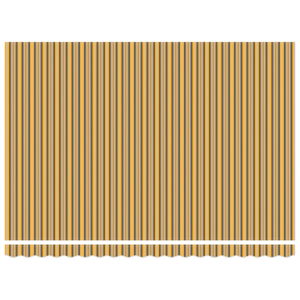 Automaattinen sisäänvedettävä markiisi raidallinen 450x300 cm - Image 7