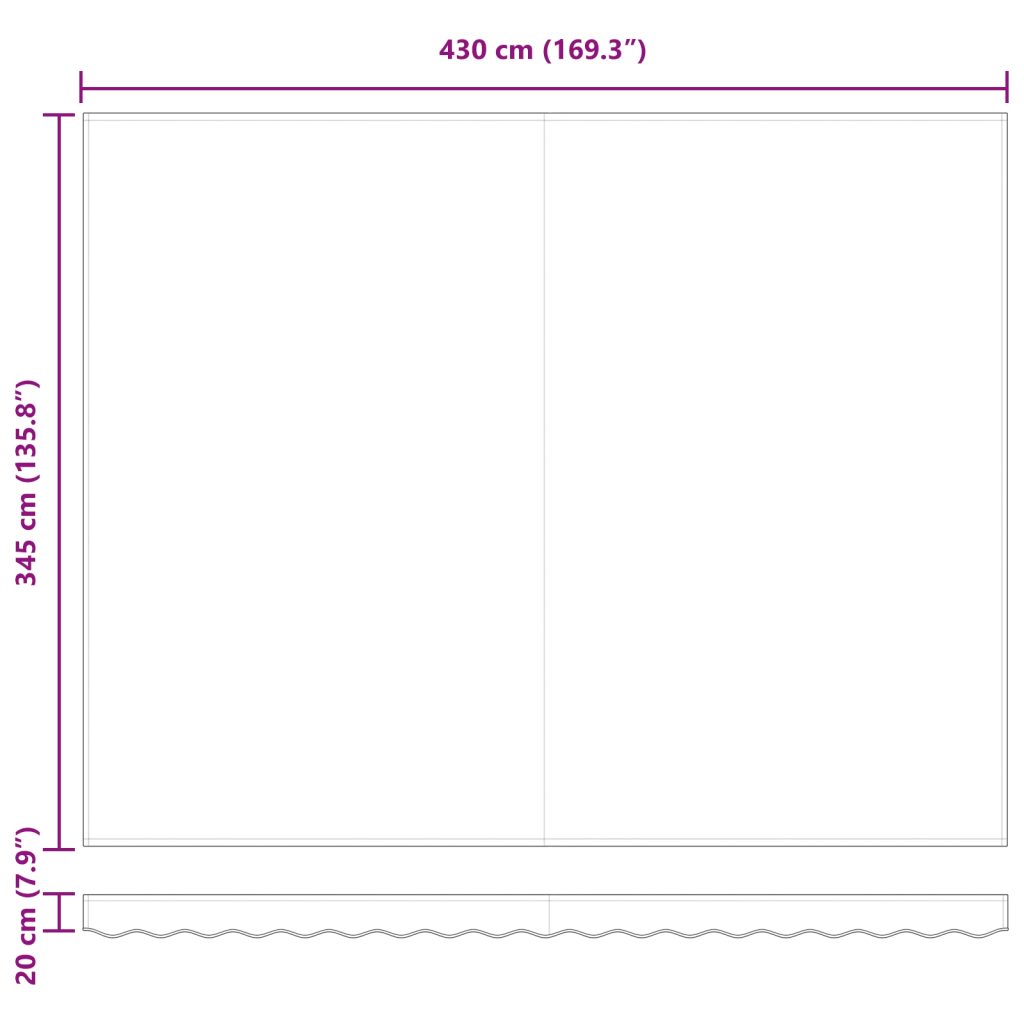 Automaattinen Sisäänvedettävä Markiisi Oranssi ja Ruskea 450x350 cm - Image 11