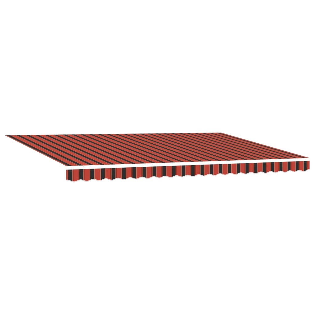 Automaattinen sisäänvedettävä markiisi LED-valaistuksella oranssina ja ruskeana, 500 x 300 cm - Image 3