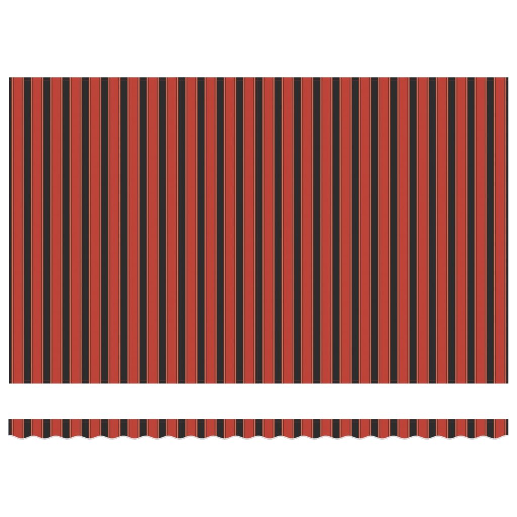 Automaattinen sisäänvedettävä markiisi LED-valaistuksella oranssina ja ruskeana, 500 x 300 cm - Image 6