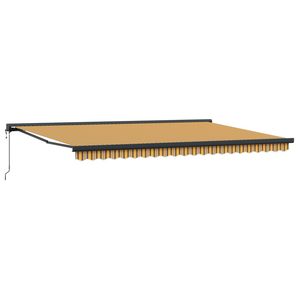 Automaattinen sisäänvedettävä markiisi moniväriraidalla 500x300 cm - Image 5