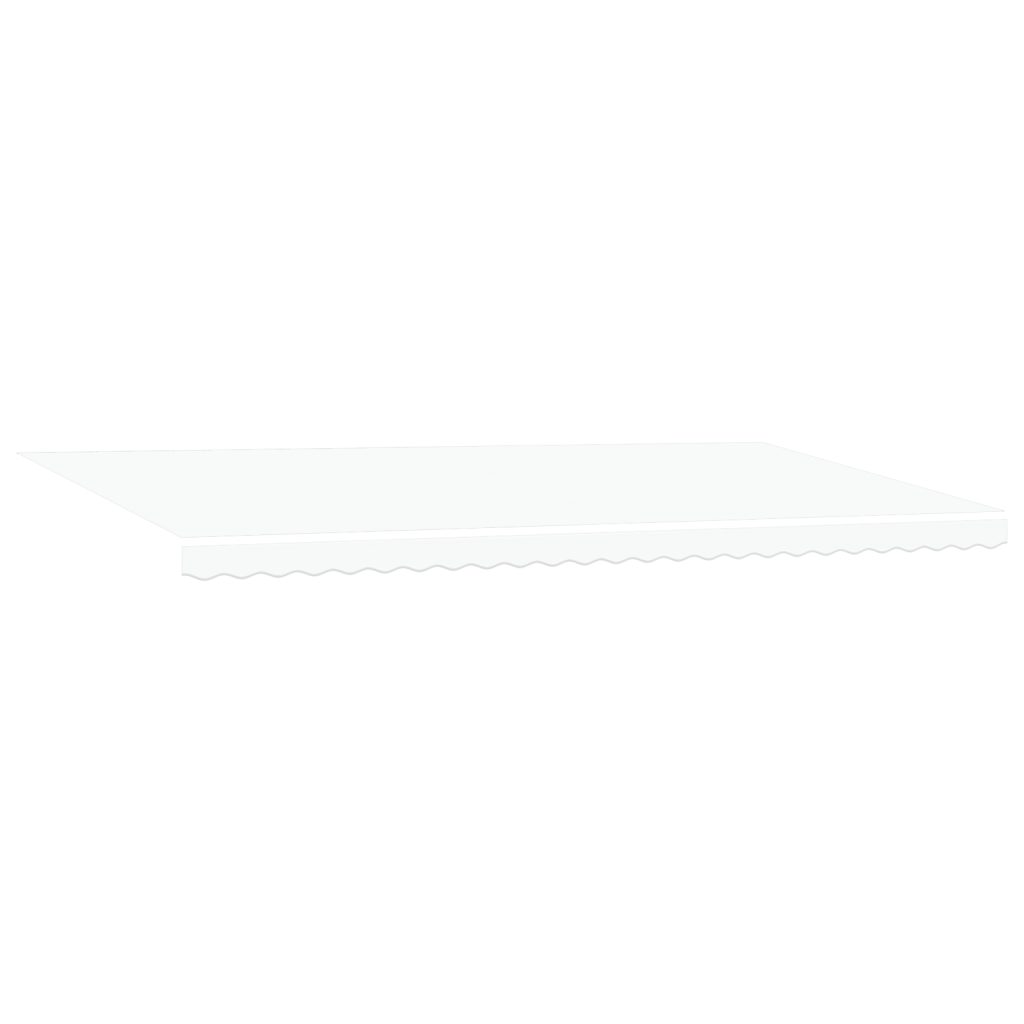 Manuaalinen sisäänvedettävä markiisi LED-valoilla Valkoinen 600x300 cm, Markiisin vaihto materiaali 6x3 m runko Valkoinen - Image 2