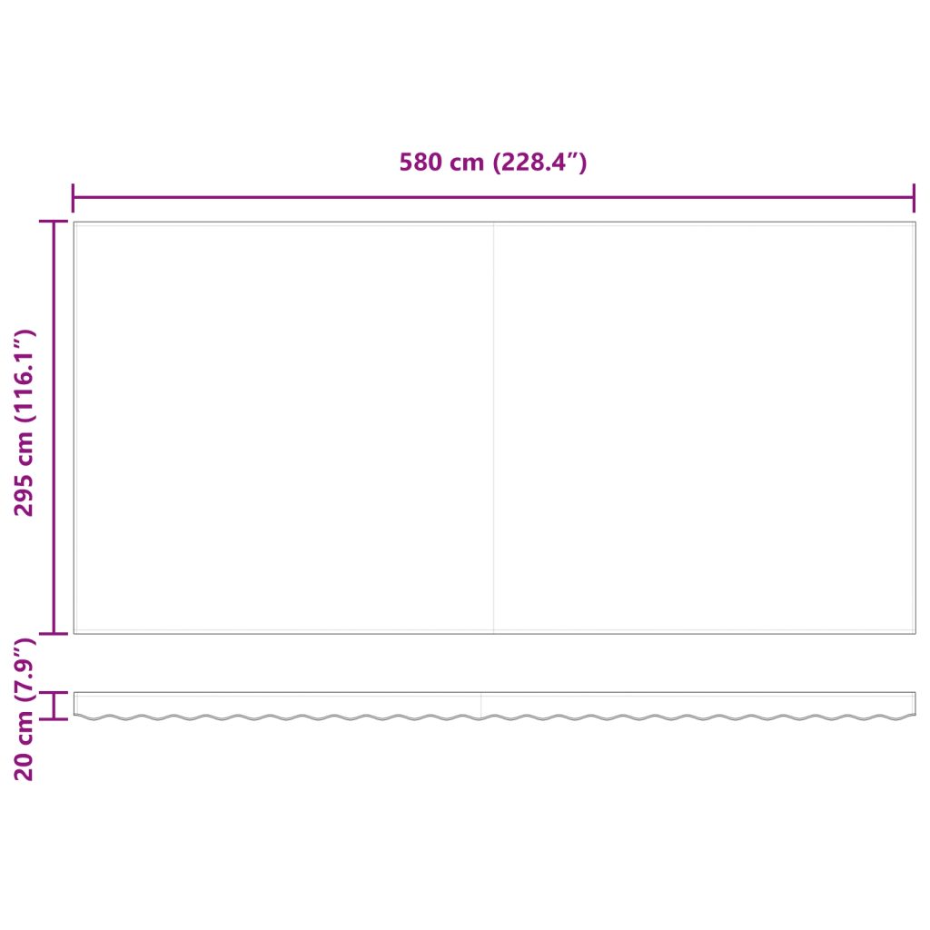 Automatisoitu sisäänvedettävä markiisi Valkoinen 600x300 cm, Markiisinkorjauskangas 6x3 m Kehykselle Valkoinen - Image 11