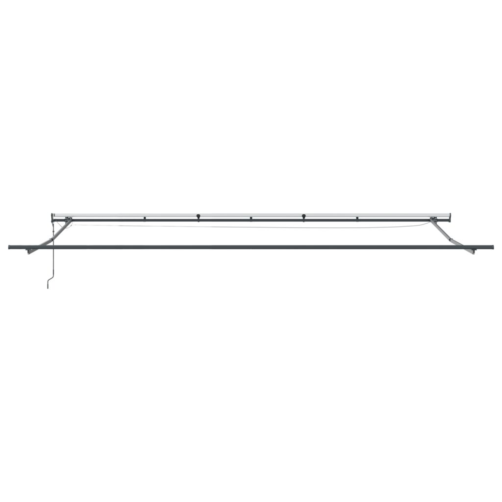 Automaattinen sisäänvedettävä markiisi LED-valolla Valkoinen 600x300 cm, Markiisin vaihto kangas 6x3 m kehykseen Valkoinen - Image 7