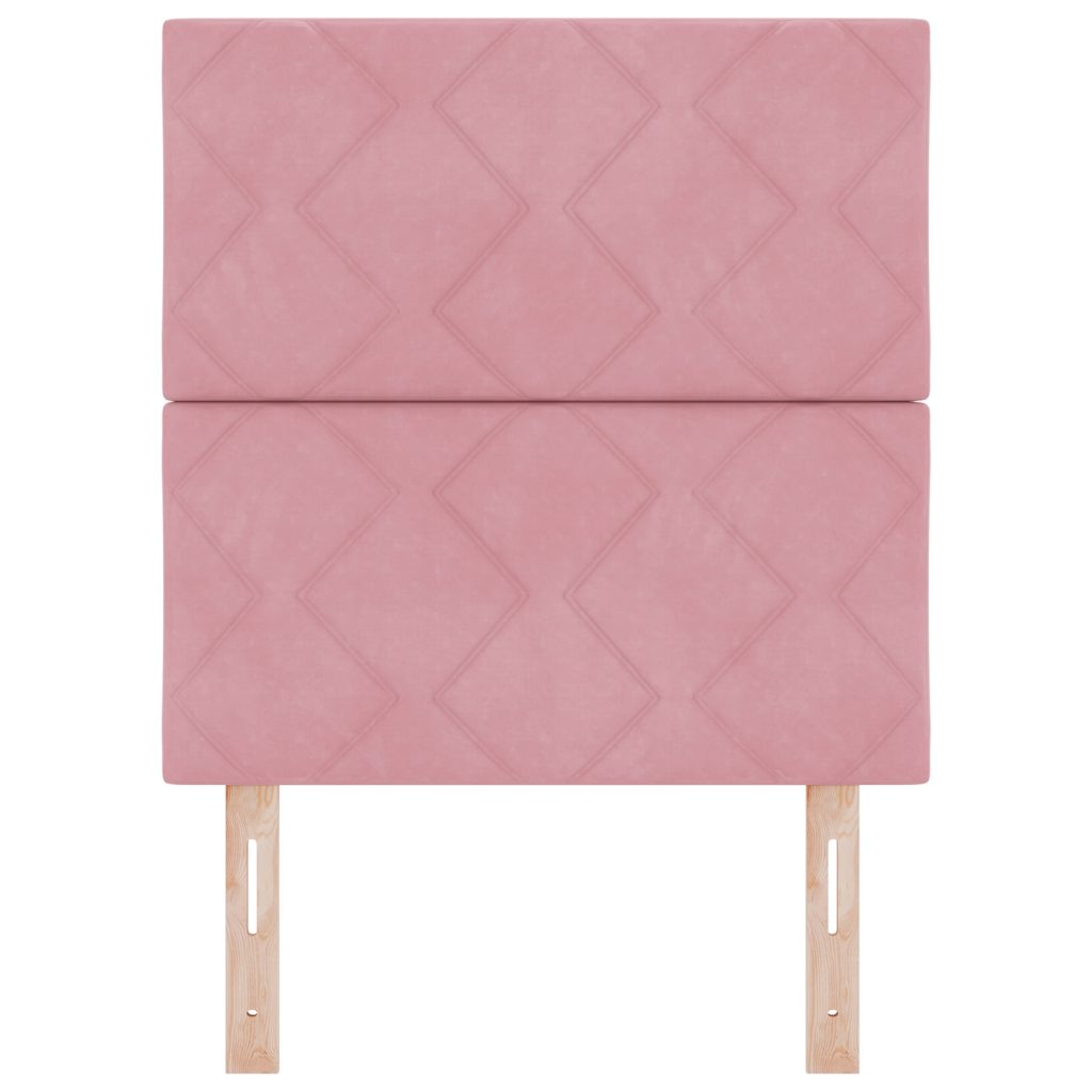 Vaaleanpunainen samettipääty timanttiblokeilla - 80 cm, Vaaleanpunainen samettipääty timanttiblokeilla - 160 cm - Image 4