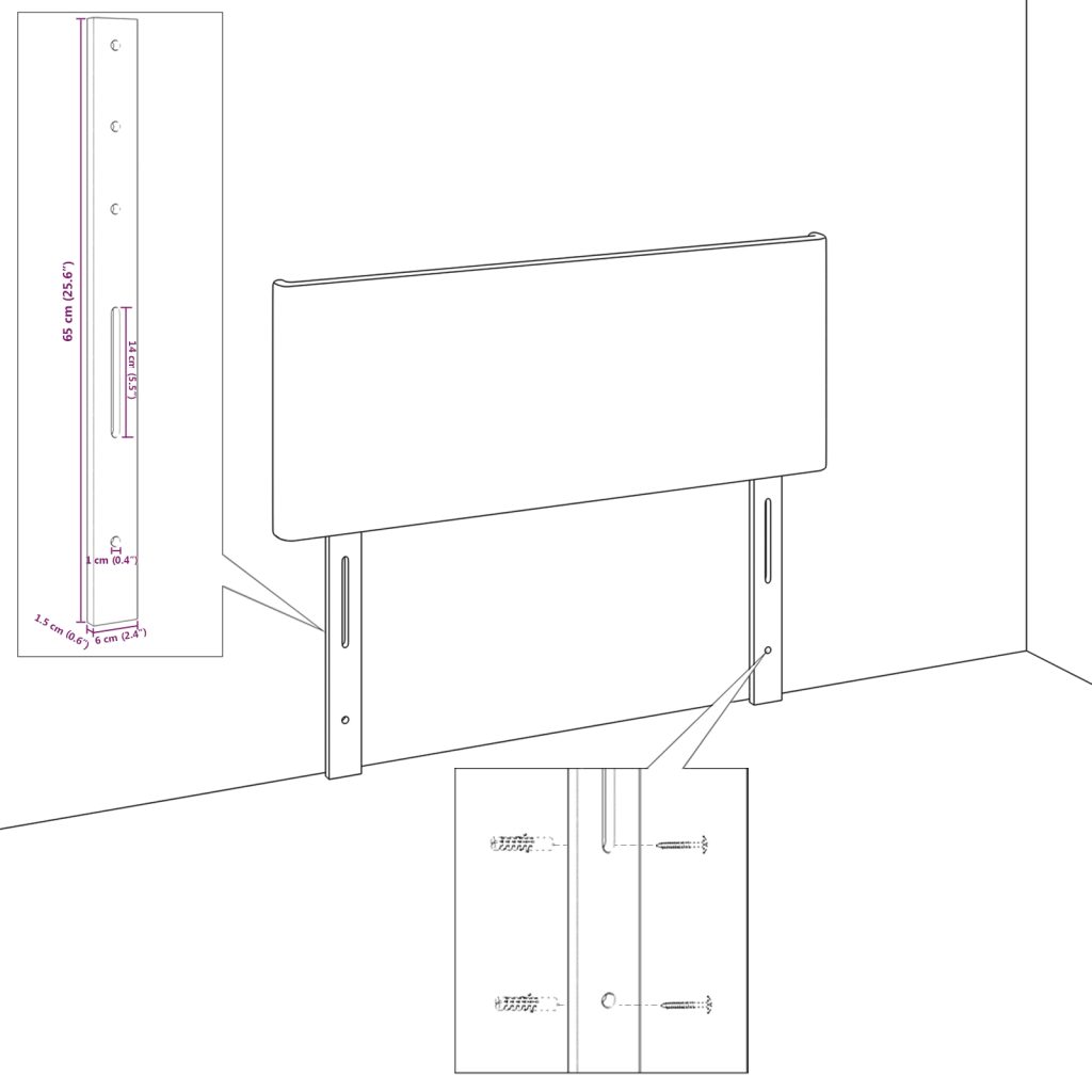 Vaaleanpunainen samettipääty timanttiblokeilla - 80 cm, Vaaleanpunainen samettipääty timanttiblokeilla - 160 cm - Image 9