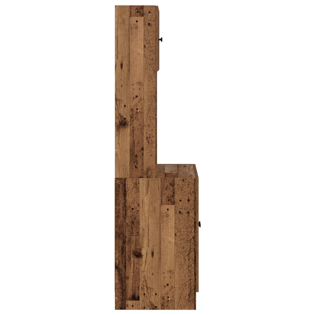 Keittiökaappi Vanha puu 60x50x180 cm - Image 7