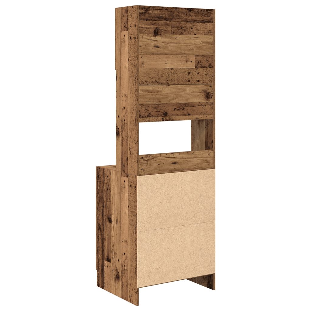 Keittiökaappi Vanha puu 60x50x180 cm - Image 8