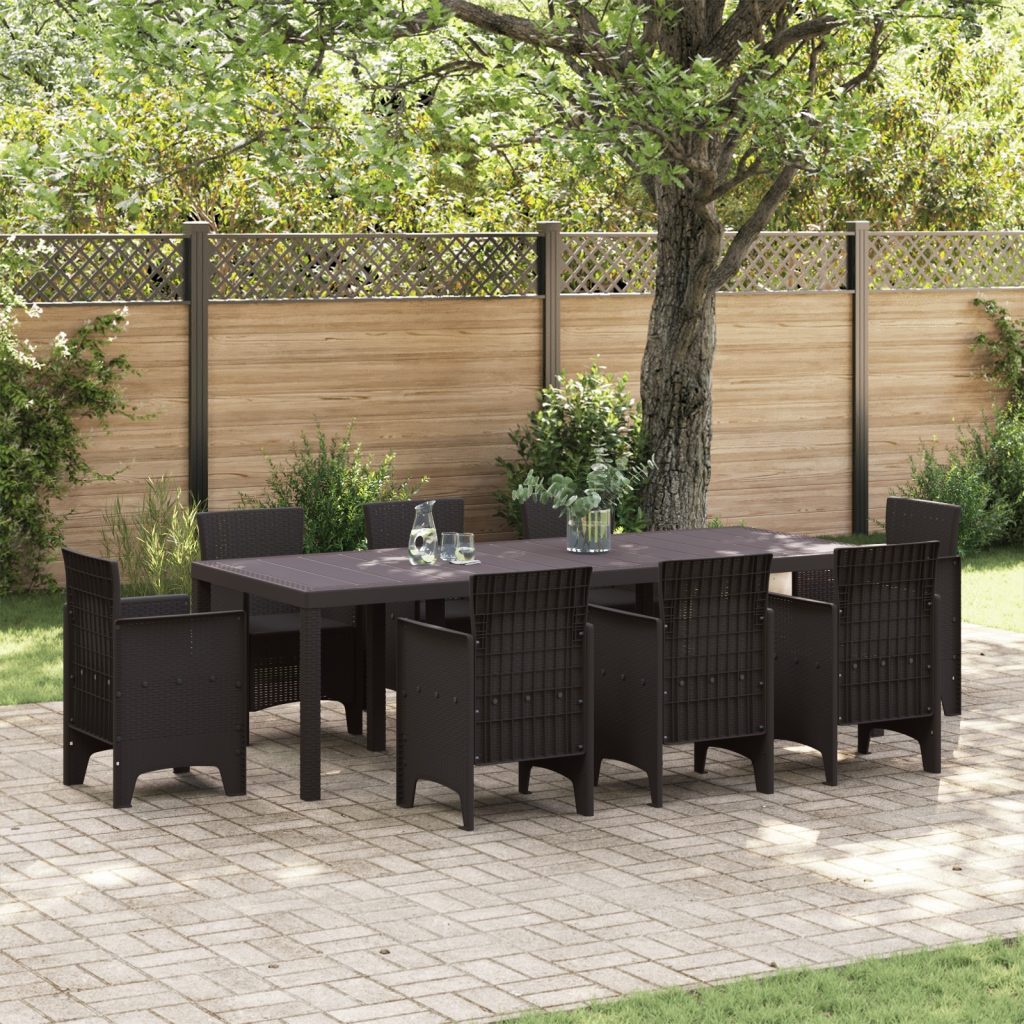 Puutarhapöytä Ruskea 250x100x73 cm Poly Rattan, Puutarhapöytä Ruskea 100x100x73 cm Poly Rattan, Puutarhapöytä Ruskea 150x100x73 cm Poly Rattan