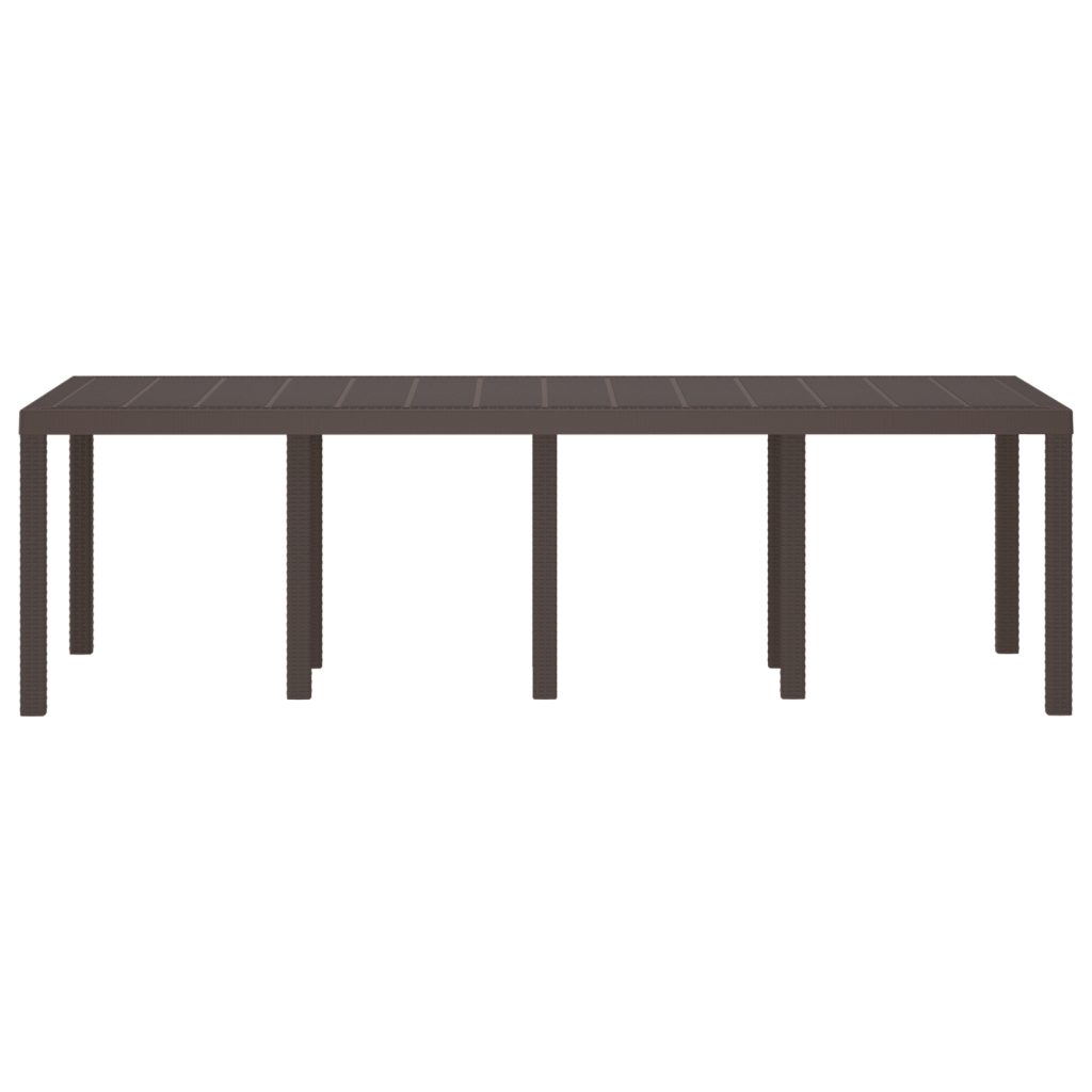 Puutarhapöytä Ruskea 250x100x73 cm Poly Rattan, Puutarhapöytä Ruskea 100x100x73 cm Poly Rattan, Puutarhapöytä Ruskea 150x100x73 cm Poly Rattan - Image 4