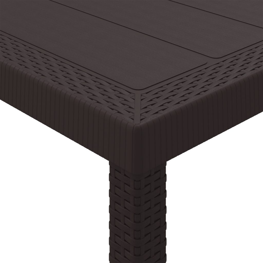 Puutarhapöytä Ruskea 400x100x73 cm Poly Rattan, Puutarhapöytä Ruskea 250x100x73 cm Poly Rattan, Puutarhapöytä Ruskea 150x100x73 cm Poly Rattan - Image 8