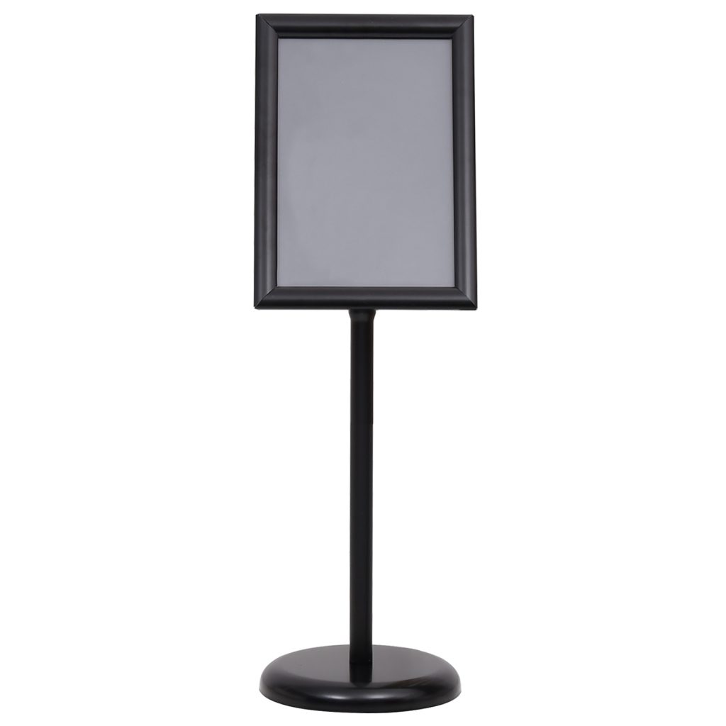 A3 Pedestal Juliste Telineet 2 kpl Musta Alumiini - Image 3