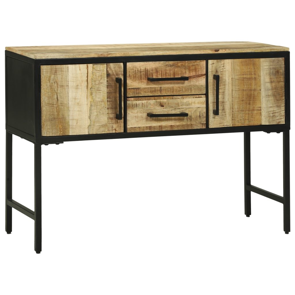 Sivupöytä 100x35x70 cm Massiivipuuta Karkea Mango