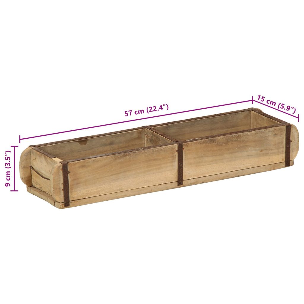 Tarjotin 60,5x15x9 cm Kierrätetty Puuta - Image 10
