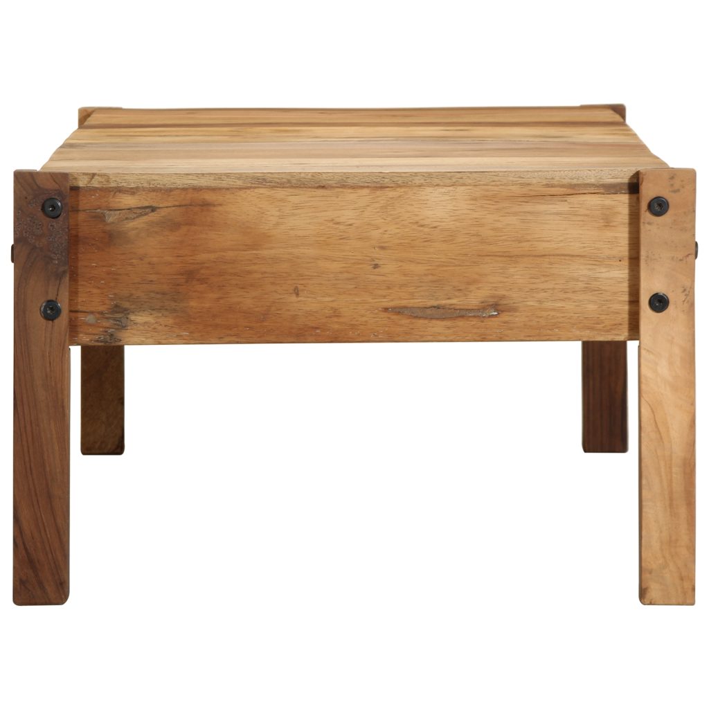 Kahvipöytä 110x55x35 cm Massiivinen Kierrätetty Puu - Image 5