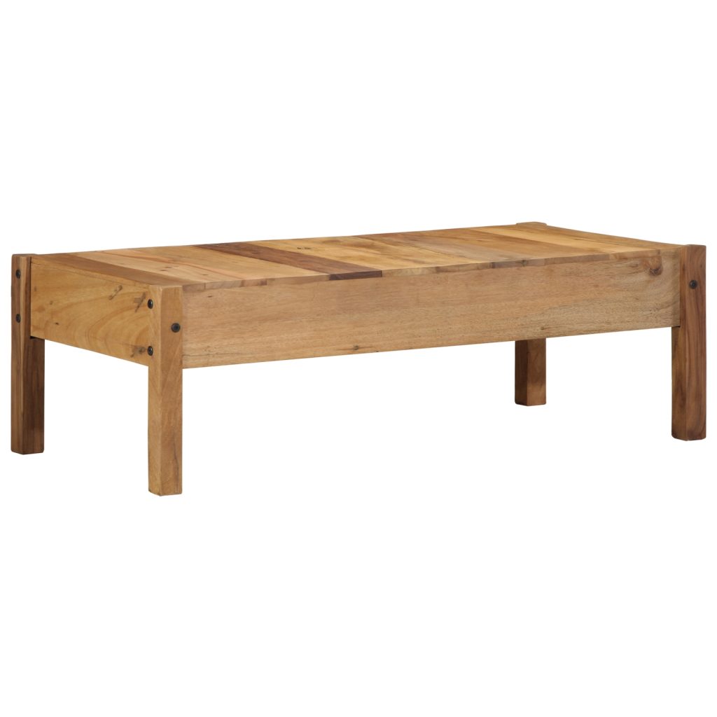 Kahvipöytä 110x55x35 cm Massiivinen Kierrätetty Puu - Image 6