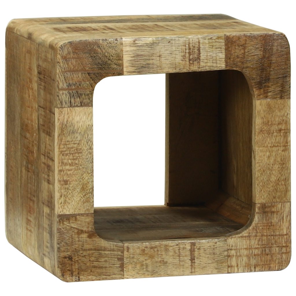 TV-yksikkö 36x36x30 cm Massiivinen mangopuu - Image 4