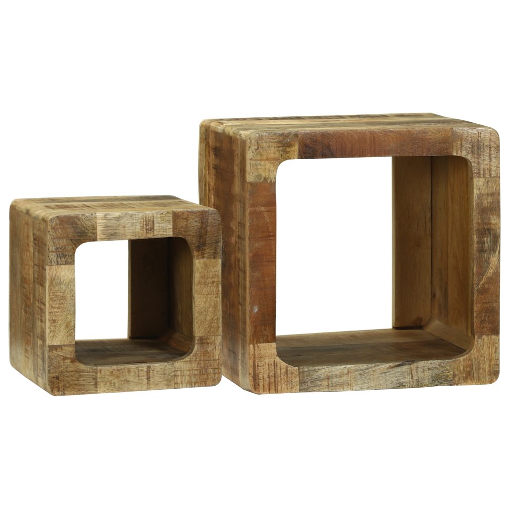TV-yksikkö 36x36x30 cm Massiivinen mangopuu - Image 8