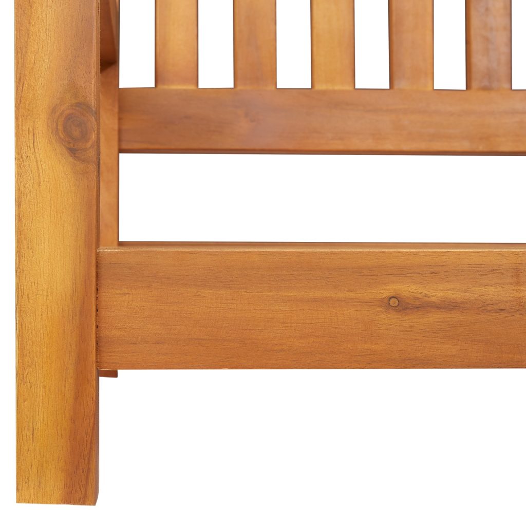 2-Hengen Puutarha Swing Penkki 110x56x58 cm Massiivinen Puu Akasia - Image 9