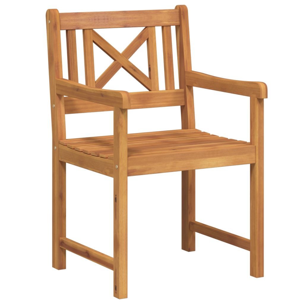 Puutarhatuolit 2 kpl 56x56x90 cm Täysi puu akaasiapuu - Image 4