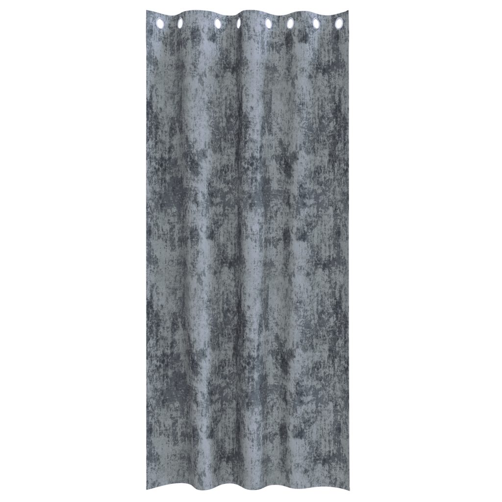 Samettiverhot 2 kpl silmukoilla hopeanharmaat 225x140 cm - Image 3