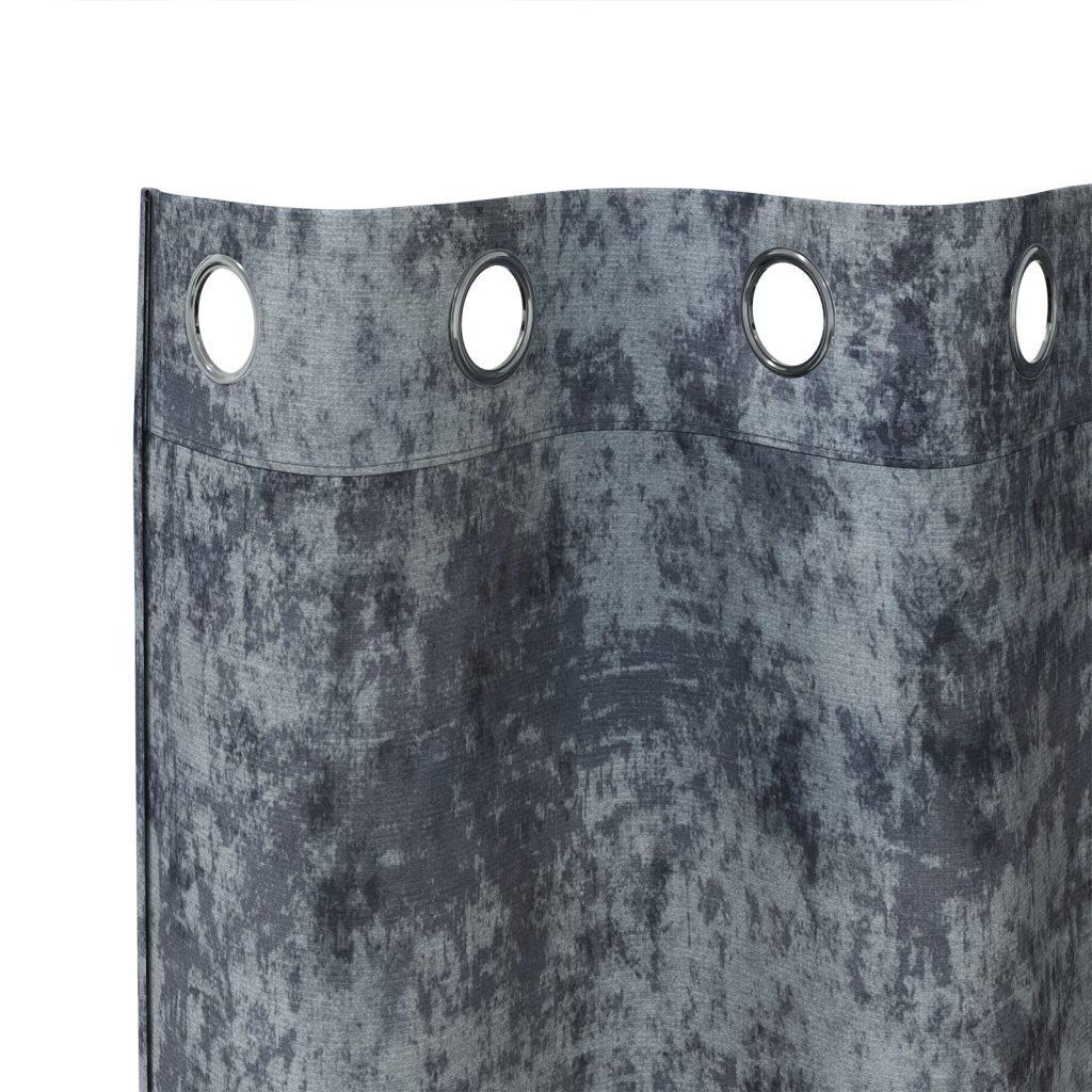Samettiverhot 2 kpl silmukoilla hopeanharmaat 225x140 cm - Image 4