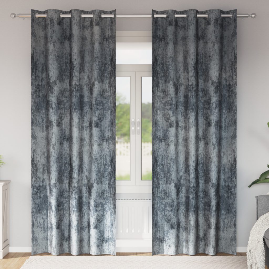 Samettiverhot 2 kpl silmukoilla hopeanharmaa 260x140 cm