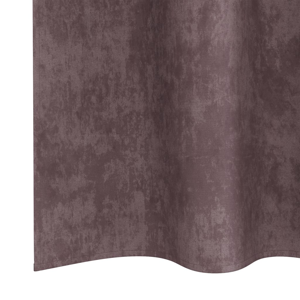 Samettiverhot 2 kpl Silmukoilla Ruskea 260x140 cm - Image 5