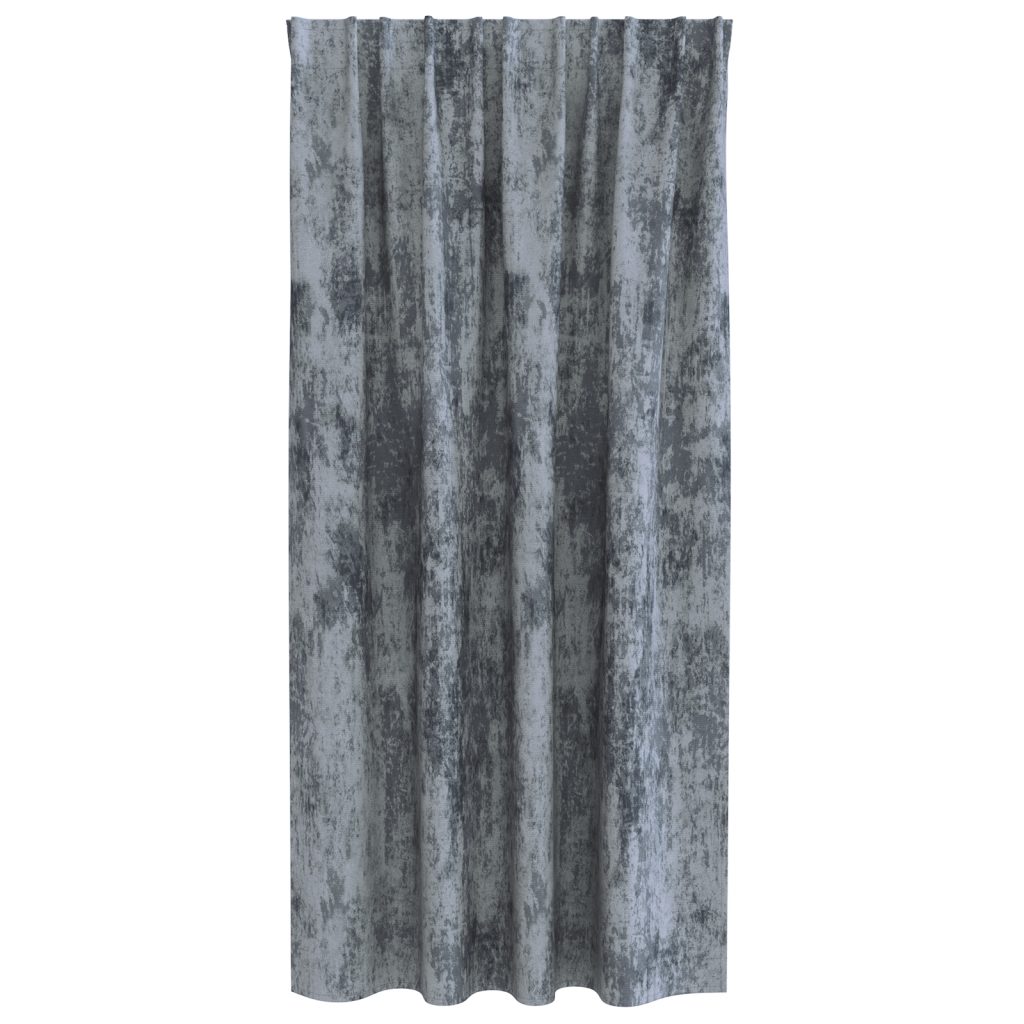 Samettiverhot 2 kpl tankotaskuilla Hopea harmaa 175x140 cm - Image 3