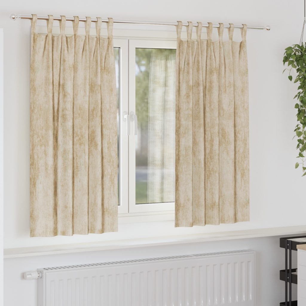 Samettiverhot 2 kpl nauhakatolla Kerma 175x140 cm