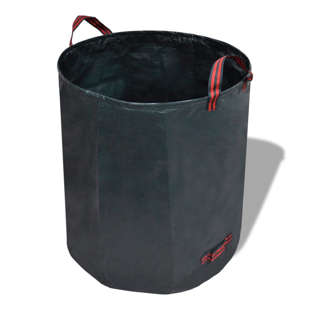 puutarhajätepussi Tumma vihreä 4 kpl 120 L 150 g/m² - Image 3