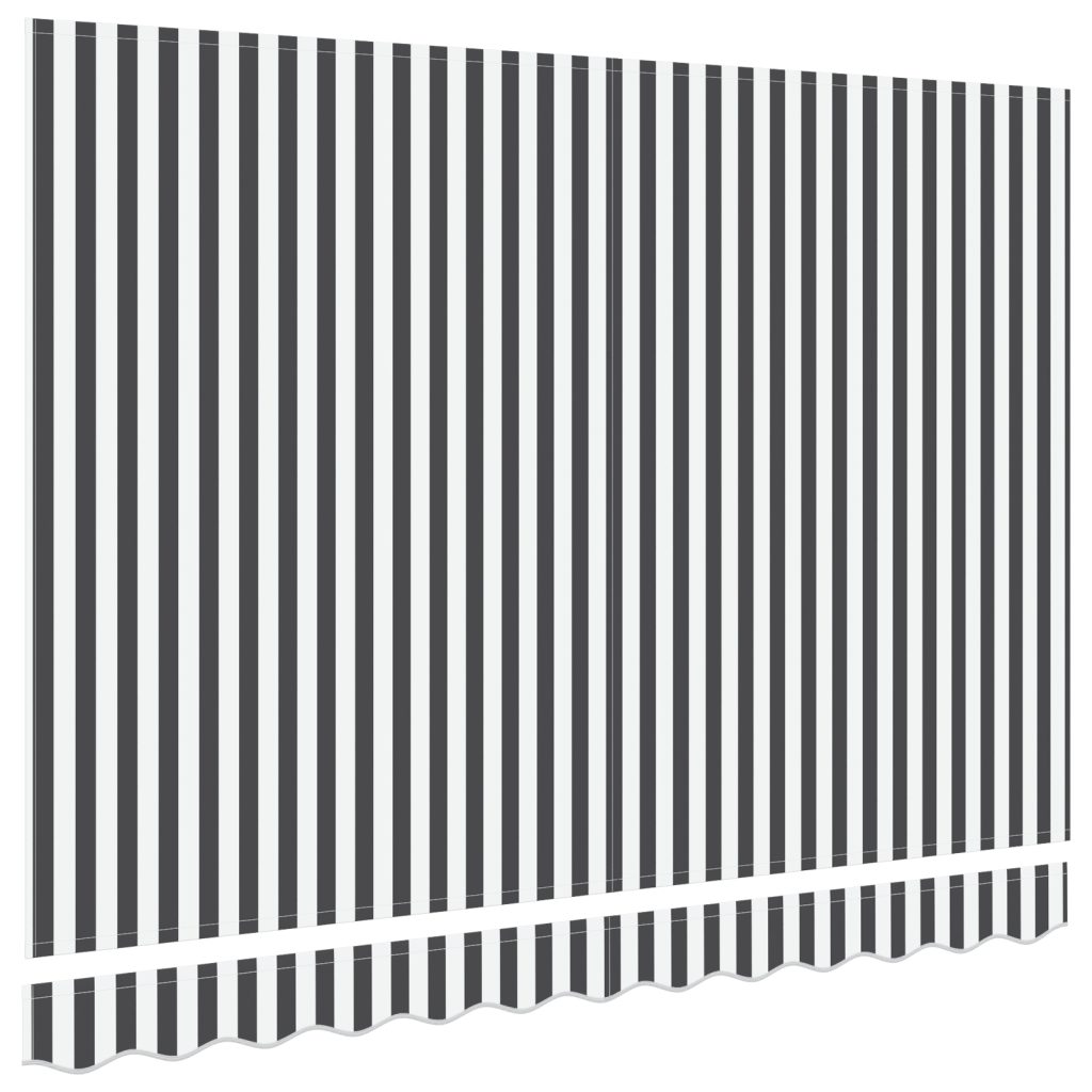 Markiisin vaihto kangas 3.5x2 m antrasiitti ja valkoinen - Image 4