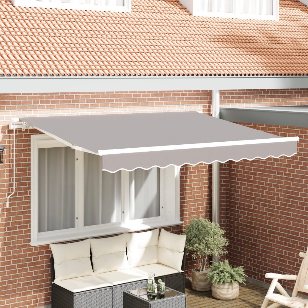 Markiisin korvaava kangas 3.5x2.5 m runkoon Vaaleanharmaa