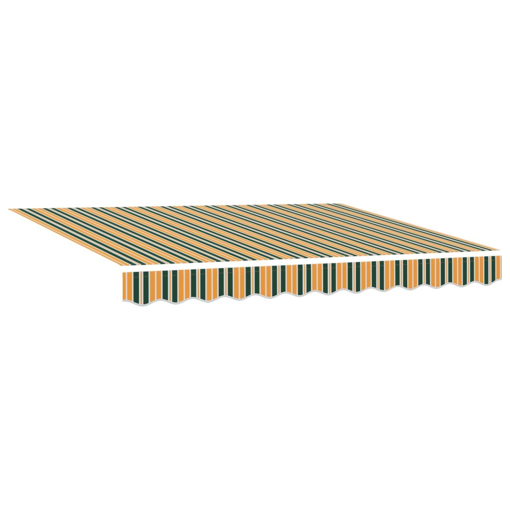 Markiisi Vaihtokangas 3x2.5 m Vihreä ja Keltainen - Image 2