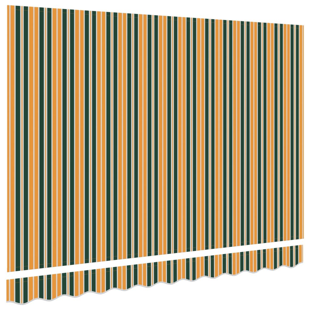Markiisi Vaihtokangas 3x2.5 m Vihreä ja Keltainen - Image 4