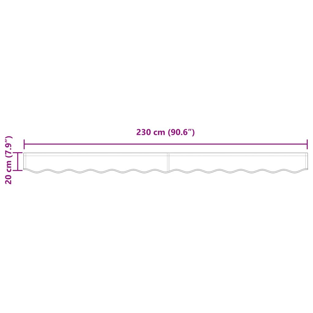 Markiisi Valance 2.5 m Runko Punainen 2.3x0.2 m - Image 7