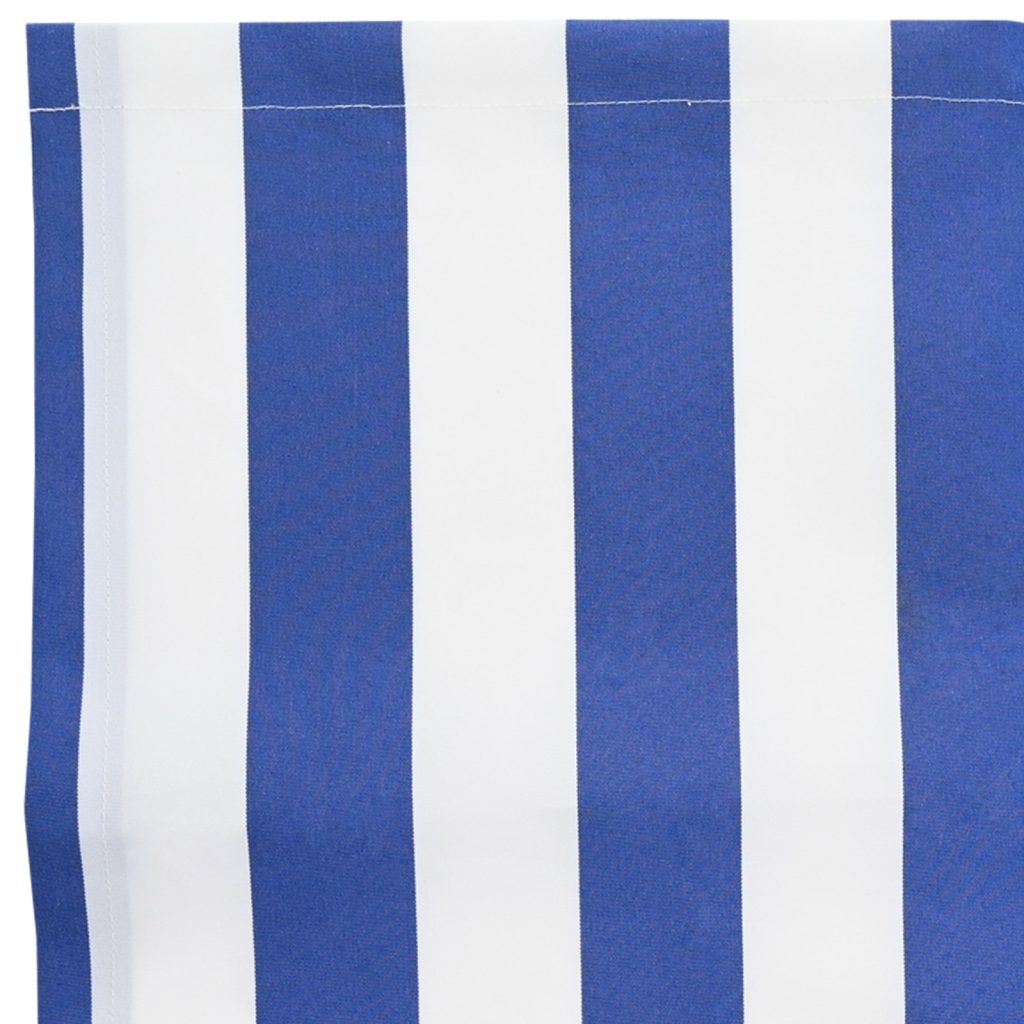 markiisin vaihto kangas Sininen ja valkoinen 10x1.6 m - Image 4