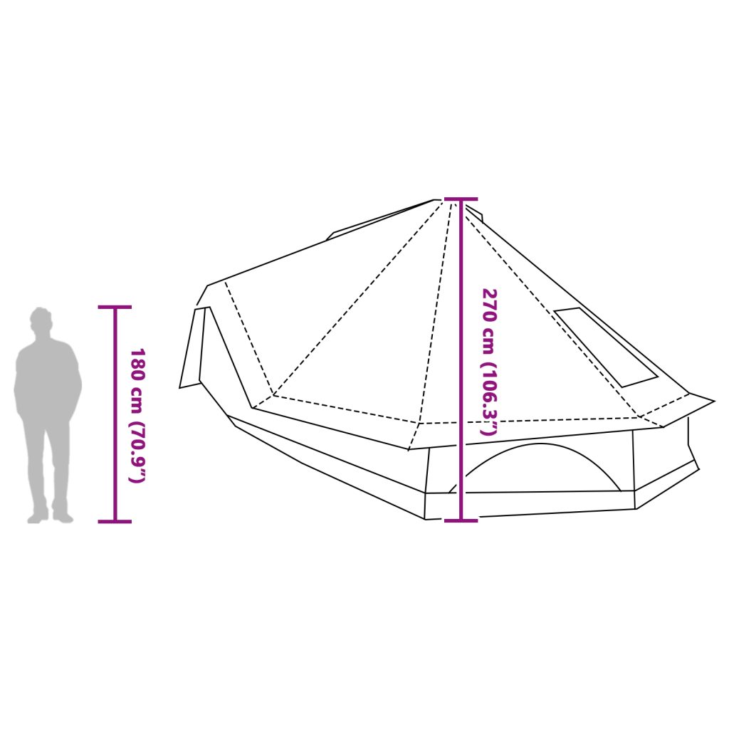 Perheteltta Tipi Sininen 10 Henkilön Vedenpitävä - Image 13