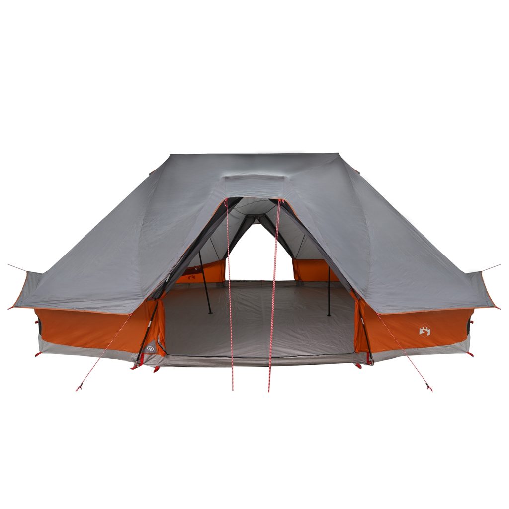 Perheteltta Tipi - Harmaa ja oranssi, 10-hengen, vedenkestävä - Image 4