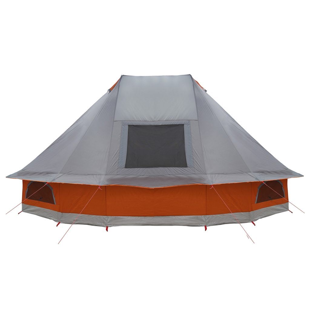 Perheteltta Tipi - Harmaa ja oranssi, 10-hengen, vedenkestävä - Image 6