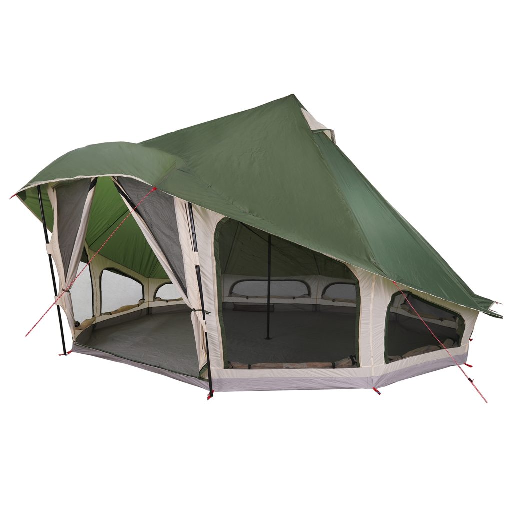 Perheteltta Tipi Vihreä 10-hengen Vedenpitävä - Image 2