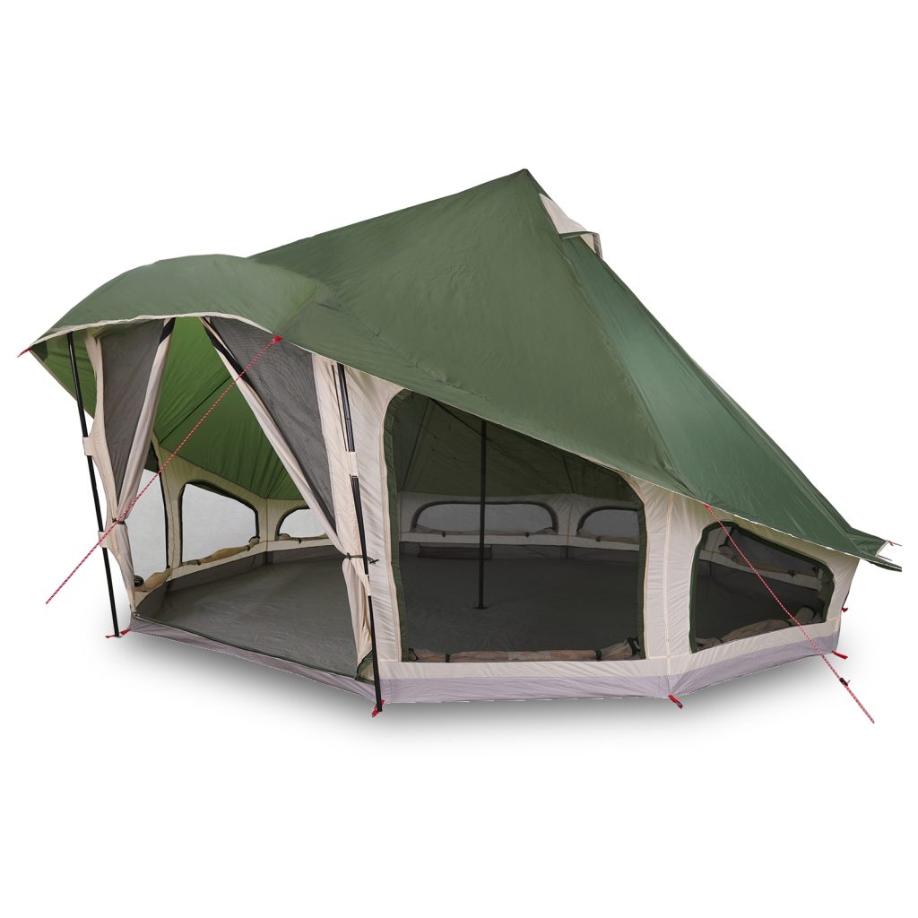 Perheteltta Tipi Vihreä 10-hengen Vedenpitävä - Image 3