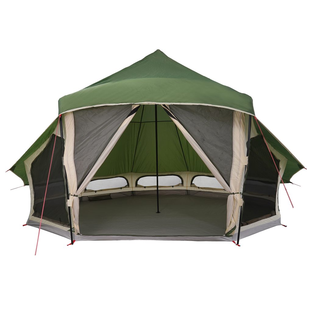 Perheteltta Tipi Vihreä 10-hengen Vedenpitävä - Image 4